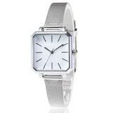 Square Fashion Bracelet Silver Women Watches 2019 Luxury Brand Ladies Watch Women Female Quartz-watch Wristwatch Zegarek Damski