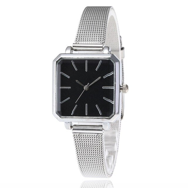Square Fashion Bracelet Silver Women Watches 2019 Luxury Brand Ladies Watch Women Female Quartz-watch Wristwatch Zegarek Damski