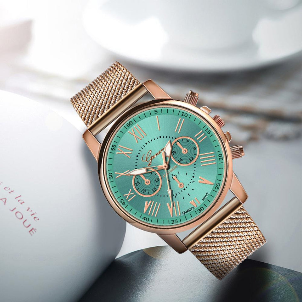 Hot Selling Geneva Women's Casual Silicone Strap Quartz Watch Top Brand Girls Bracelet WristWatch Women Relogio Feminino XB40
