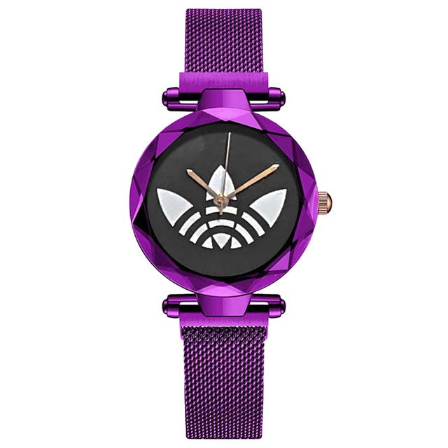 AD brand  Women Watches Ladies Starry Sky Watch with Magnetic strap Female Wristwatch relogio feminino reloj mujer quartz watch