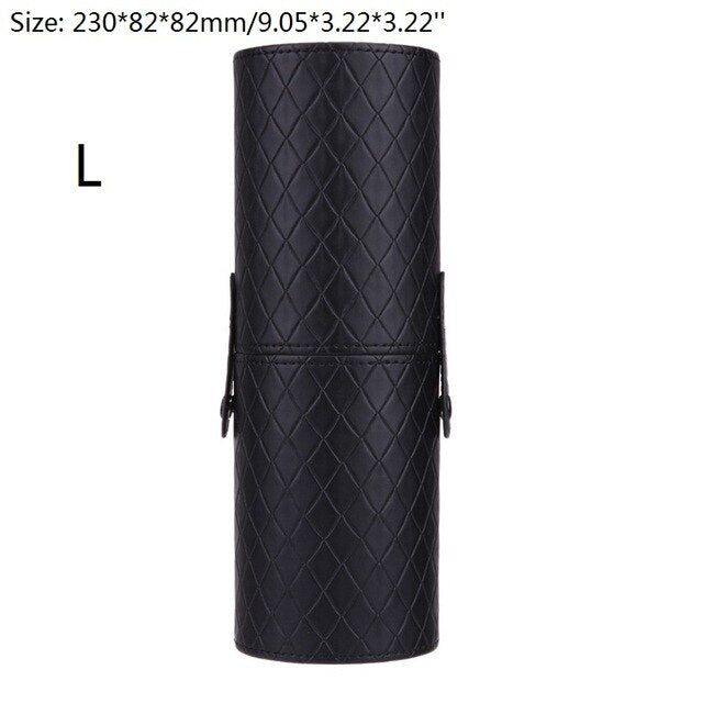 PU Leather Makeup Storage Holder Cosmetic Cup Case Box for Makeup Brush Pen
