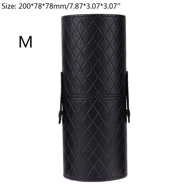 PU Leather Makeup Storage Holder Cosmetic Cup Case Box for Makeup Brush Pen