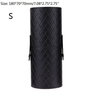 PU Leather Makeup Storage Holder Cosmetic Cup Case Box for Makeup Brush Pen