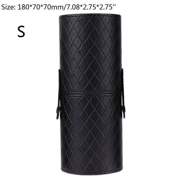 PU Leather Makeup Storage Holder Cosmetic Cup Case Box for Makeup Brush Pen