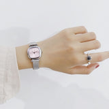 Silver Gold Mesh Strap Women Fashion Watches Unique Square Dial Design Qualities Ladies Wristwatches Simple Woman Quartz Clock
