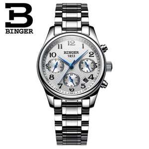 Switzerland BINGER Women Watches Luxury Brand Quartz Watch Women Waterproof Relogio Feminino Sapphire Clock Wristwatches B-603W6