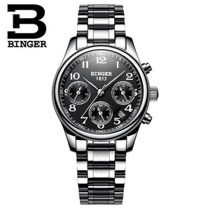 Switzerland BINGER Women Watches Luxury Brand Quartz Watch Women Waterproof Relogio Feminino Sapphire Clock Wristwatches B-603W6