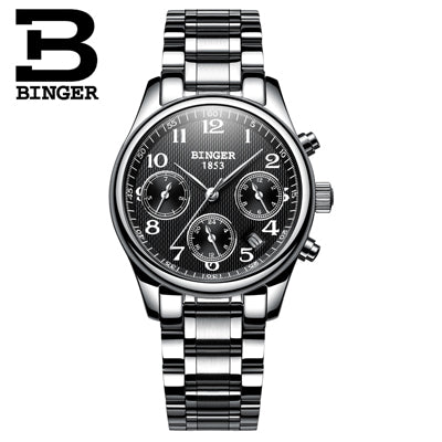 Switzerland BINGER Women Watches Luxury Brand Quartz Watch Women Waterproof Relogio Feminino Sapphire Clock Wristwatches B-603W6