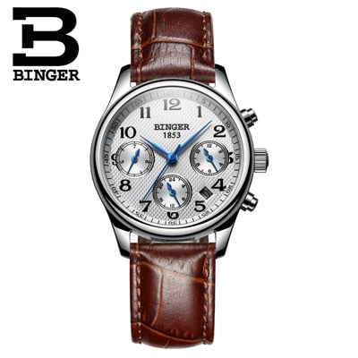 Switzerland BINGER Women Watches Luxury Brand Quartz Watch Women Waterproof Relogio Feminino Sapphire Clock Wristwatches B-603W6