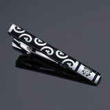 DY new high-quality enamel men's wedding tie clip high-end brand luxury design exquisite pattern crystal tie clip Free Delivery