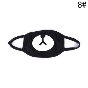 1PCSCotton Dustproof Mouth Face Mask Anime Cartoon Kpop Lucky Bear Women Men Muffle Face Mouth Masks
