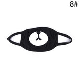 1PCSCotton Dustproof Mouth Face Mask Anime Cartoon Kpop Lucky Bear Women Men Muffle Face Mouth Masks