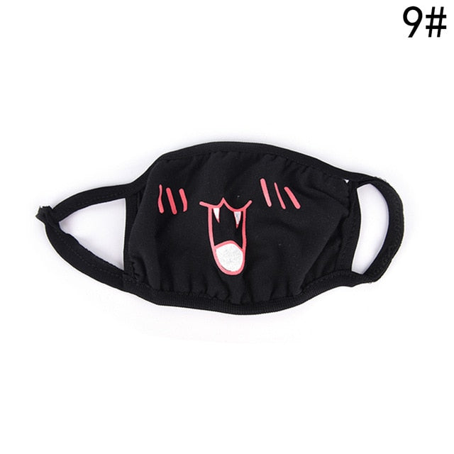 1PCSCotton Dustproof Mouth Face Mask Anime Cartoon Kpop Lucky Bear Women Men Muffle Face Mouth Masks