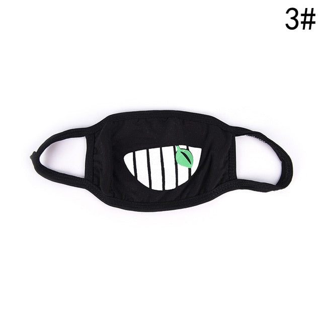 1PCSCotton Dustproof Mouth Face Mask Anime Cartoon Kpop Lucky Bear Women Men Muffle Face Mouth Masks