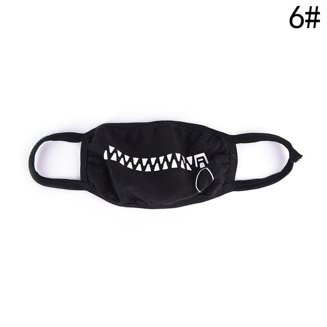 1PCSCotton Dustproof Mouth Face Mask Anime Cartoon Kpop Lucky Bear Women Men Muffle Face Mouth Masks