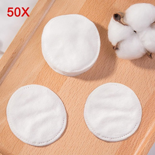 Acrylic Portable Round Container Storage Case Makeup Organizer Cotton & Pad Box Cosmetics Swab Q-tip Holder Wholesale