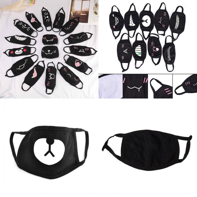 HOT 1pc EXO Chan Yeol Bear Mouth Mask Muffle EXO-K Chanyeol Face Respirator Cartoon Anti Dust Mask Kpop Cotton Mouth Mask