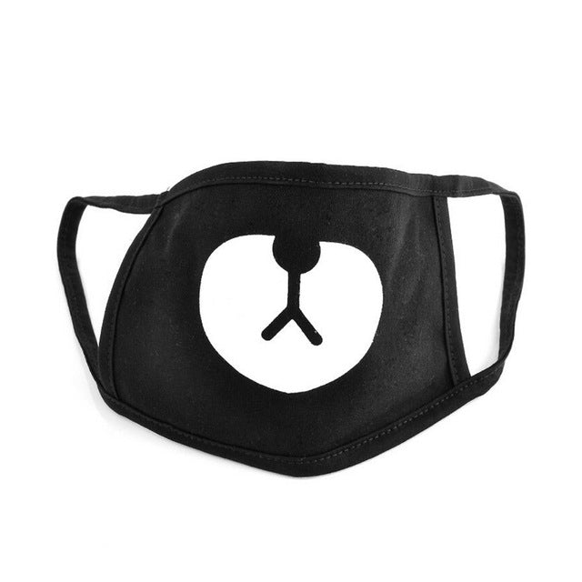 HOT 1pc EXO Chan Yeol Bear Mouth Mask Muffle EXO-K Chanyeol Face Respirator Cartoon Anti Dust Mask Kpop Cotton Mouth Mask