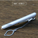 New Tie Clip Fashion Style Necktie Men Metal Silver Simple Bar Clasp Practical Bowtie Clasp Tie Pin for Mens Gift Accessories