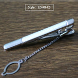 New Tie Clip Fashion Style Necktie Men Metal Silver Simple Bar Clasp Practical Bowtie Clasp Tie Pin for Mens Gift Accessories
