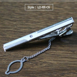 New Tie Clip Fashion Style Necktie Men Metal Silver Simple Bar Clasp Practical Bowtie Clasp Tie Pin for Mens Gift Accessories