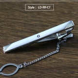 New Tie Clip Fashion Style Necktie Men Metal Silver Simple Bar Clasp Practical Bowtie Clasp Tie Pin for Mens Gift Accessories