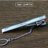 New Tie Clip Fashion Style Necktie Men Metal Silver Simple Bar Clasp Practical Bowtie Clasp Tie Pin for Mens Gift Accessories