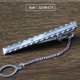 New Tie Clip Fashion Style Necktie Men Metal Silver Simple Bar Clasp Practical Bowtie Clasp Tie Pin for Mens Gift Accessories
