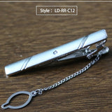 New Tie Clip Fashion Style Necktie Men Metal Silver Simple Bar Clasp Practical Bowtie Clasp Tie Pin for Mens Gift Accessories