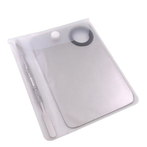 Professional Cosmetic Nail Makeup Mixing Palette Spatula Tool High Quality  Stainless Steel Hands-free Matte Packing