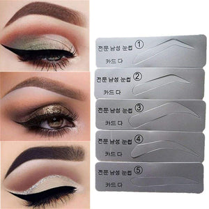 Eyebrow Stencil Eyebrow Shapeing Kits Templates Shaper Set of 5