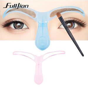 Fulljion 1Pcs Eyebrow Stencils Template DIY Eye Brow Grooming Shaping Eyebrow Shaper Ruler Beauty Woman Makeup Tool Random Color
